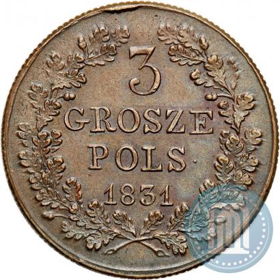 Picture 3 grosze 1831 year KG "Polish uprising"