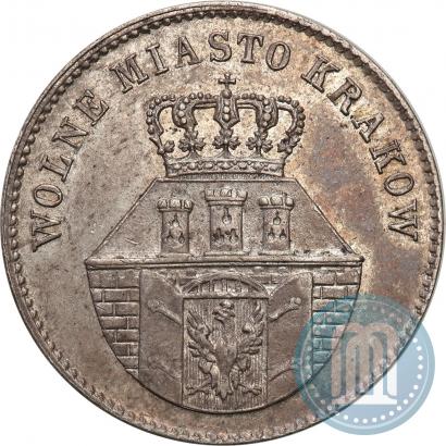 Picture 1 złoty 1835 year  "Free city of Kraków"