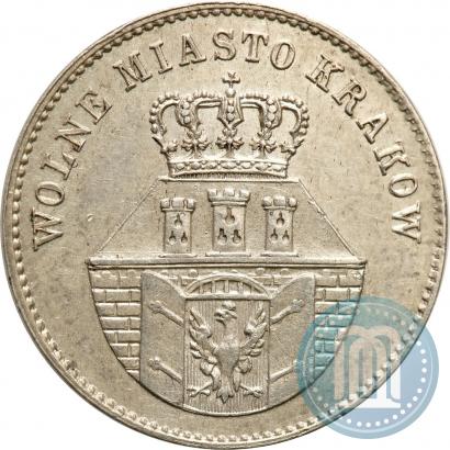 Picture 1 złoty 1835 year  "Free city of Kraków"