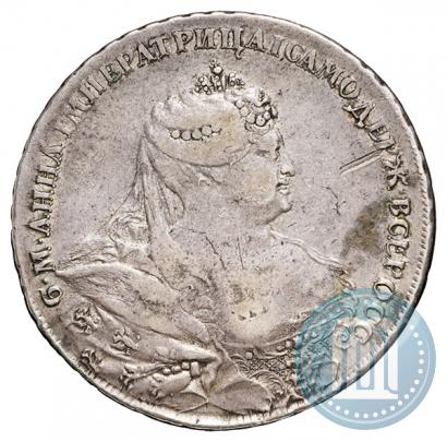 Picture 1 rouble 1737 year  "Portrait by Gedlinger"