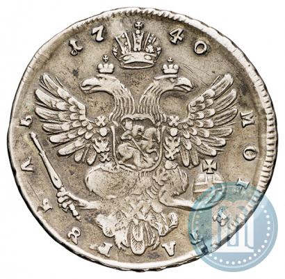 Picture 1 rouble 1740 year  "Moscow type"