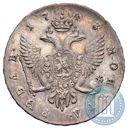 Фото 1 рубль 1743 года СПБ 
