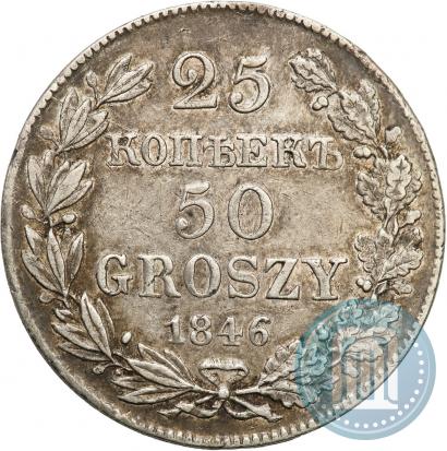 Picture 25 kopecks - 50 groszy 1846 year MW 