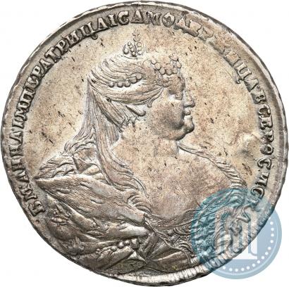 Фото 1 рубль 1737 года  "Московский тип"