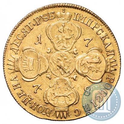 Picture 10 roubles 1778 year СПБ 