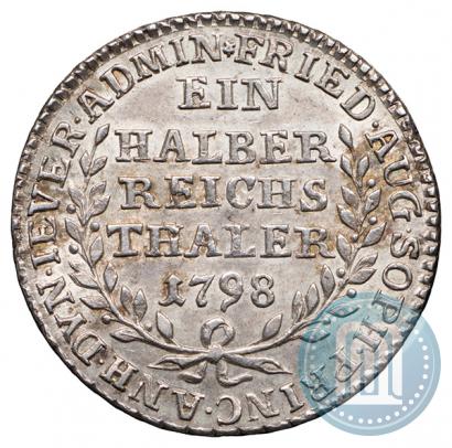 Фото Ein halber reichsthaler 1798 года  "Княжество Йевер"