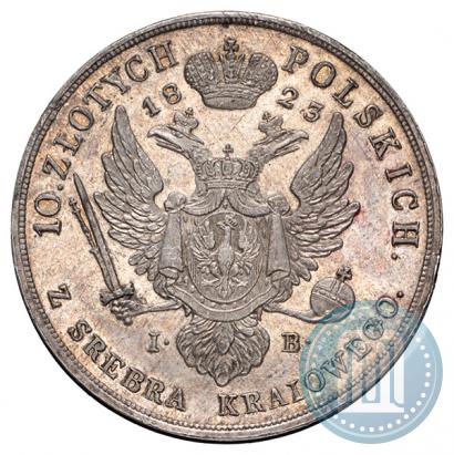 Picture 10 złotych 1823 year IB 