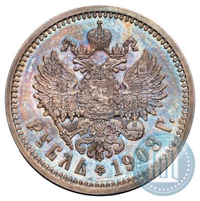 Picture 1 rouble 1908 year (ЭБ) 