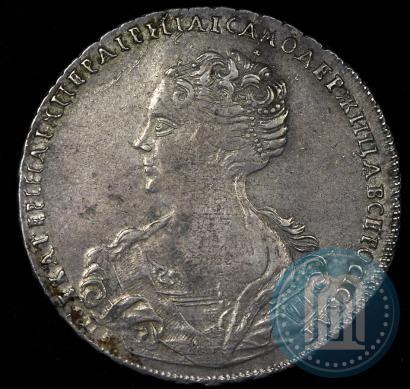 Picture 1 rouble 1725 year СПБ "Petersburg type, portrait turned to the left"