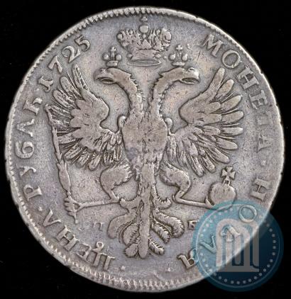 Picture 1 rouble 1725 year СПБ "Petersburg type, portrait turned to the left"