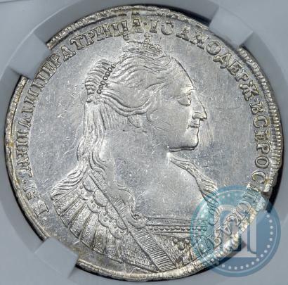 Фото 1 рубль 1734 года  "Тип 1735 года"