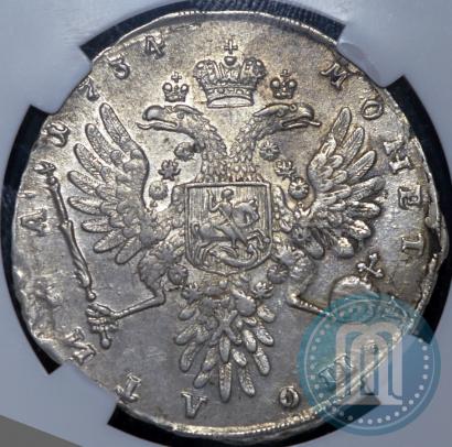 Фото Полтина 1734 года  "Тип 1735 года"
