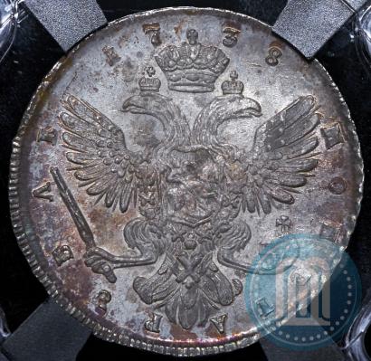 Picture 1 rouble 1738 year СПБ "Petersburg type"