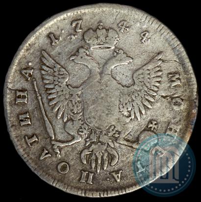 Фото Полтина 1744 года ММД 