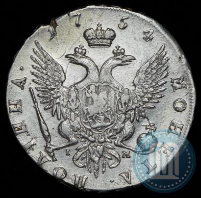 Picture Poltina 1754 year СПБ-IМ "Portrait by Benjamin Scott"