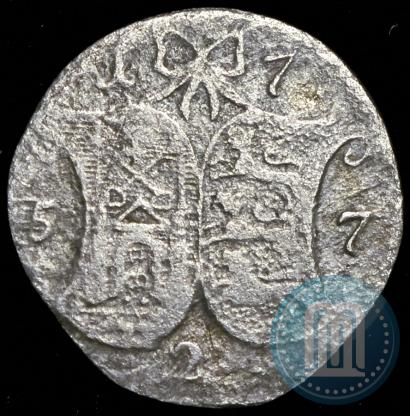 Picture 2 kopecks 1757 year  "For Livonia"