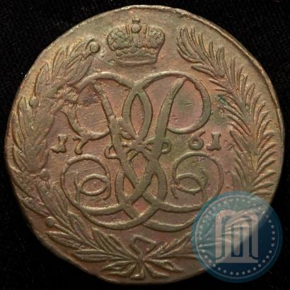 Picture 5 kopecks 1761 year  