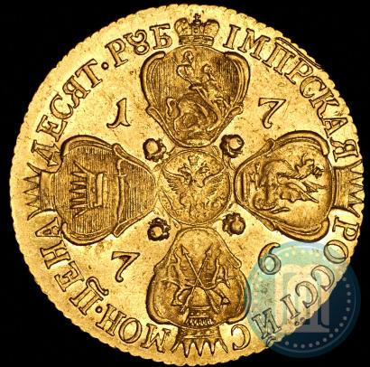 Picture 10 roubles 1776 year СПБ 