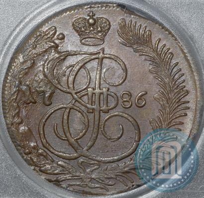 Фото 5 копеек 1786 года КМ 