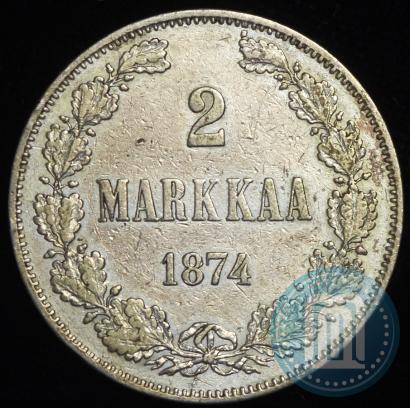 Picture 2 markkaa 1874 year S 