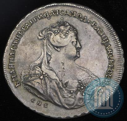 Фото 1 рубль 1739 года СПБ "Петербургский тип"