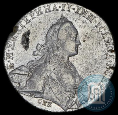 Picture 1 rouble 1772 year СПБ-ЯЧ-Т.I. 
