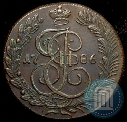 Фото 5 копеек 1786 года КМ 