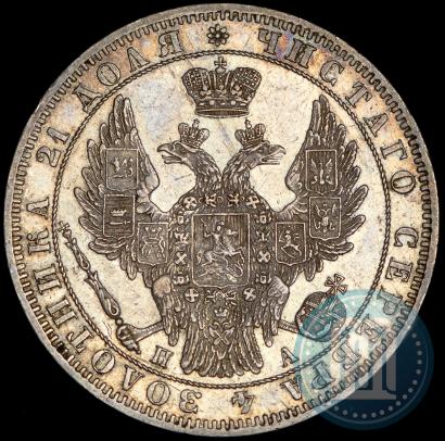 Фото 1 рубль 1849 года СПБ-ПА 