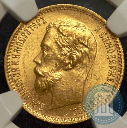 Picture 5 roubles 1901 year (ФЗ) 