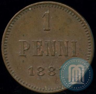 Picture 1 penni 1881 year  