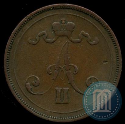 Фото 10 пенни 1876 года  