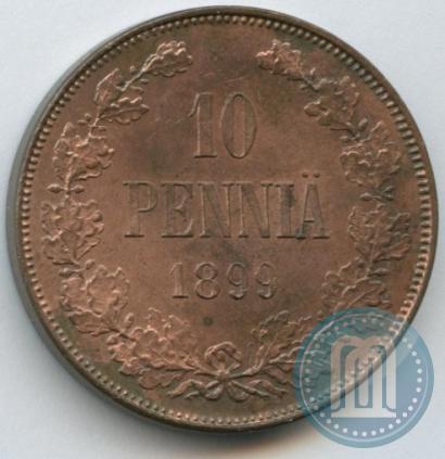 Фото 10 пенни 1899 года  
