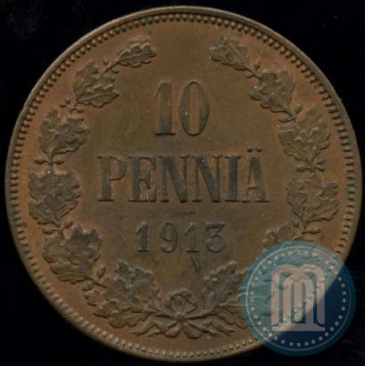 Picture 10 pennia 1913 year  