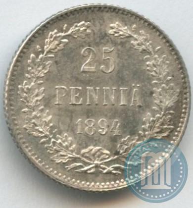 Picture 25 pennia 1894 year L 