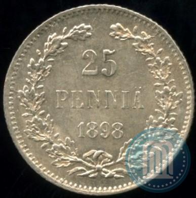 Picture 25 pennia 1898 year L 