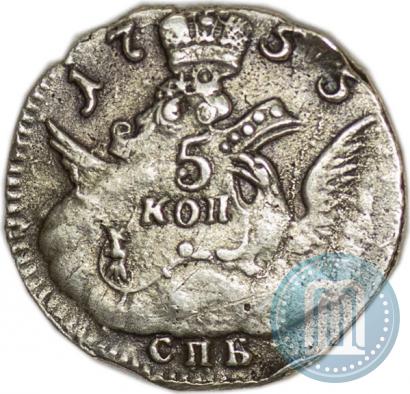 Picture 5 kopecks 1755 year СПБ 