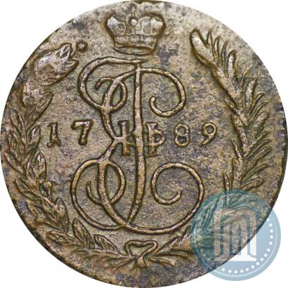 Picture 1 kopeck 1789 year ЕМ 