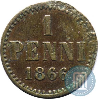 Picture 1 penni 1866 year  