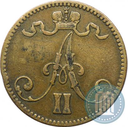 Picture 5 pennia 1870 year  