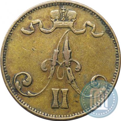 Picture 5 pennia 1875 year  