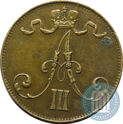 Фото 5 пенни 1889 года  