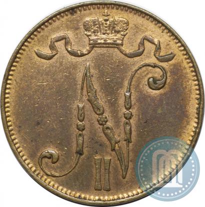 Picture 5 pennia 1908 year  