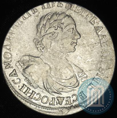 Фото 1 рубль 1719 года OK "Портрет в латах"
