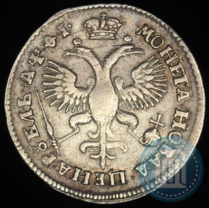 Picture 1 rouble 1719 year OK "Portrait in armour"
