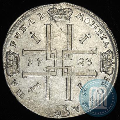 Picture 1 rouble 1723 year  "Portrait in ancient armour"