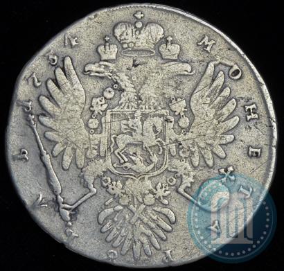 Фото 1 рубль 1734 года  "Тип 1735 года"