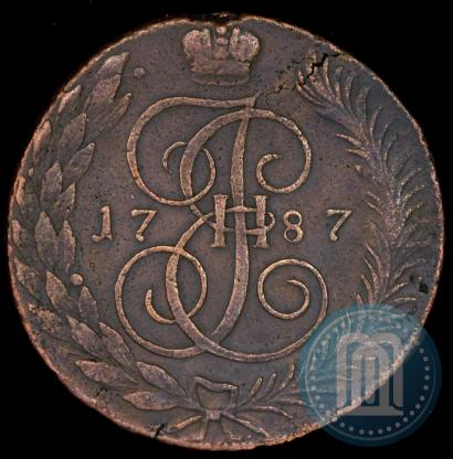 Picture 5 kopecks 1787 year ТМ 