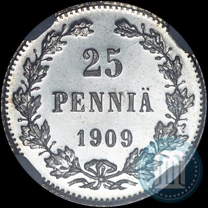 Picture 25 pennia 1909 year L 