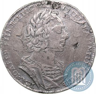 Picture 1 rouble 1723 year  "Portrait in ancient armour"