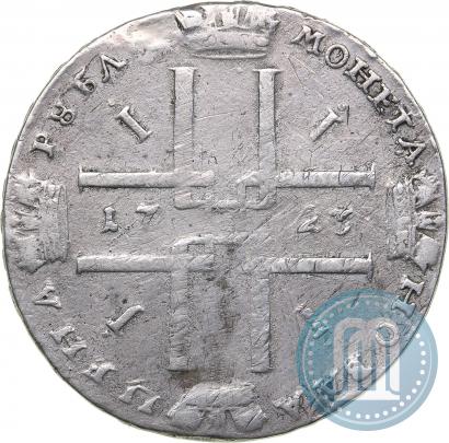 Picture 1 rouble 1723 year  "Portrait in ancient armour"